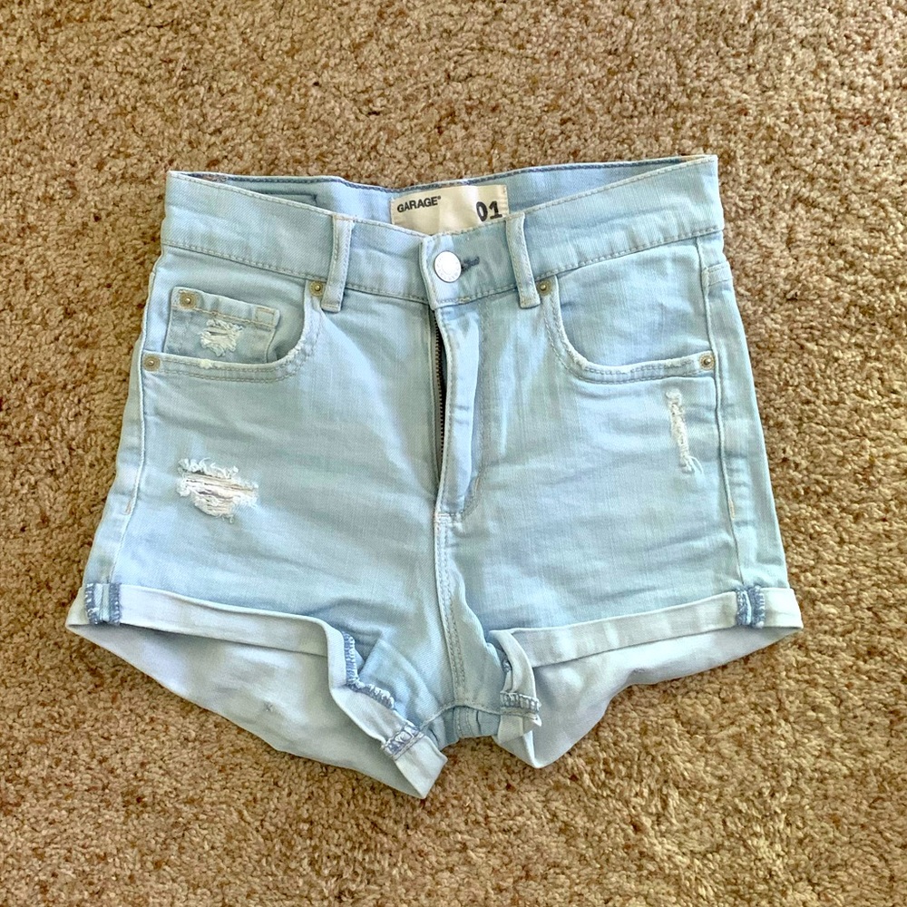 Garage Retro High Rise Jean Shorts